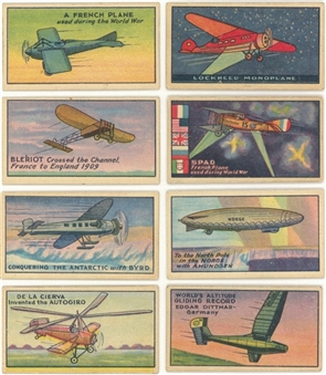 1930s R5 Wischmanns Gum "Aeroplane Series" Complete Set (25)
